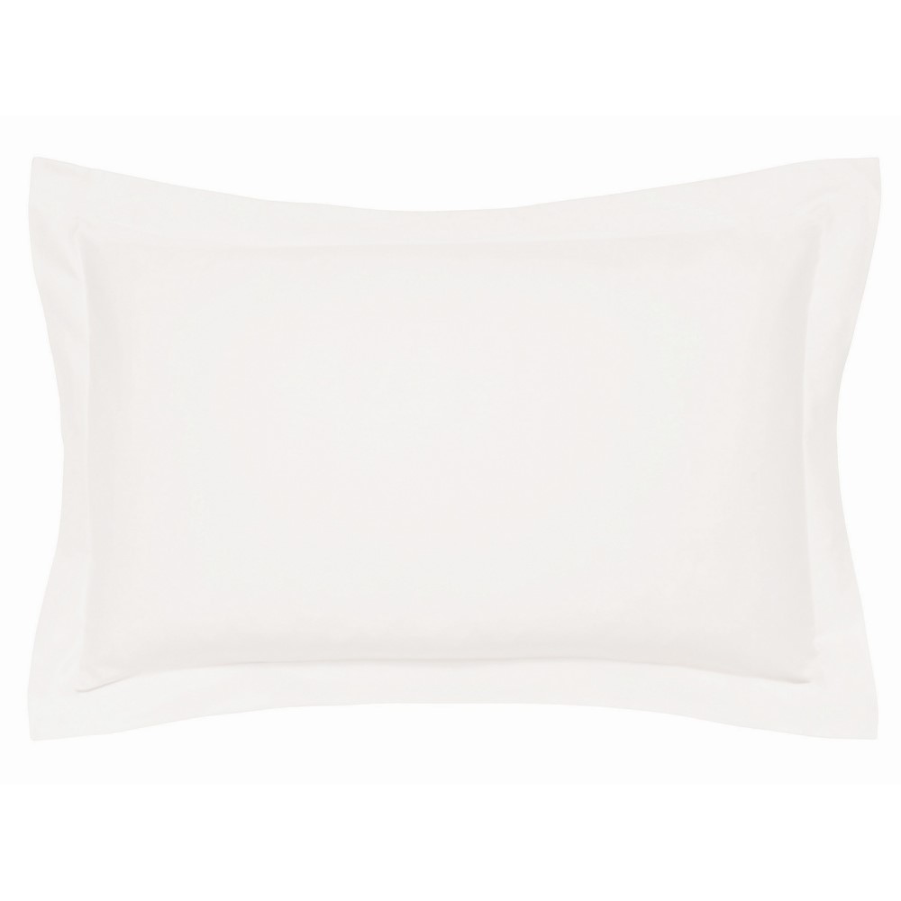 Plain Oxford Pillowcase By Bedeck of Belfast in Chalk Cream